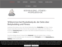 Tablet Screenshot of muskelbody.de