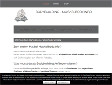 Tablet Screenshot of muskelbody.info